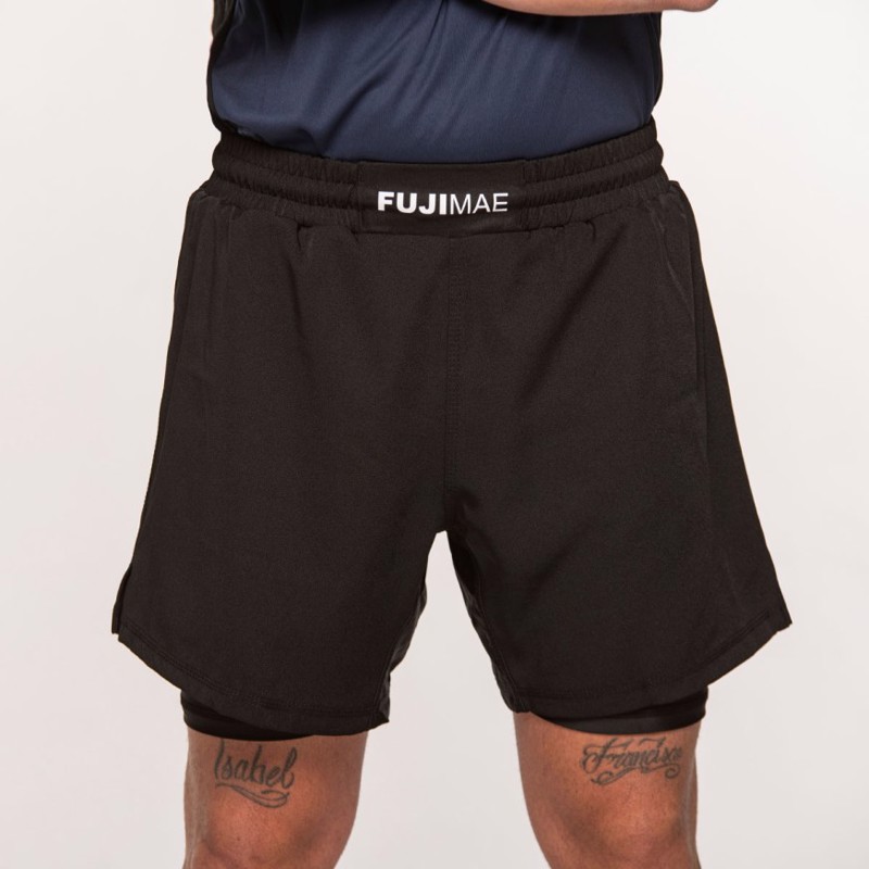 FUJIMAE ProWear No-Gi HYBRID Shorts - BLACK
